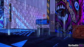 Blonde futanari bangs hard in wild hentai clash! So intense!