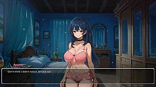 just chilling with this cute teen in a naughty hentai game ep 5.