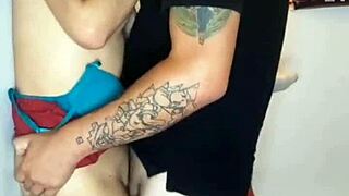 Hey, check this amateur 18-year-old getting a messy facial!