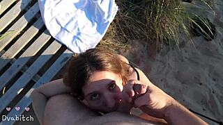 Petite brunette gets a facial in public for a liquid lunch