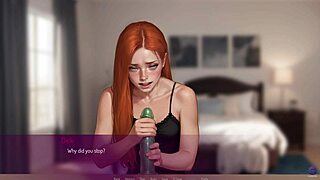 My redhead wife Mila AI attempts rough deepthroat in live 3D hentai blowbang