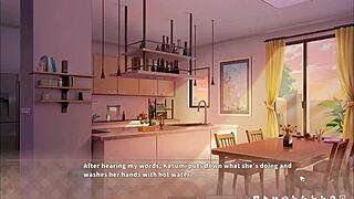 summer clover harem game ep 14 brings wild kitchen banging with busty big sister