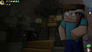 Hornycraft parody unfolds with Endergirl in latex for BDSM spanking