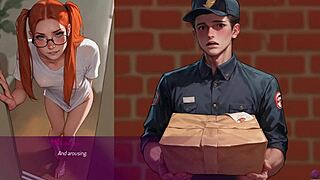 3D animated game of wife cheating with delivery boy