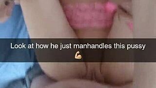 Real cheating girlfriend turned pet cumslut on snapchat!