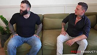 Ruby Queen, amateur babe, gets fucked rough by two buddies with monster cocks.