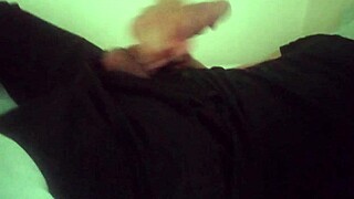 Skinny guy's solo session ends with a rough, horny climax