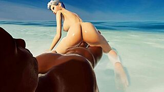 teen white girl busted getting pounded by black guy on nudist beach