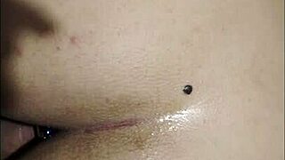 just playing with my toy for first-time anal fun in bedroom