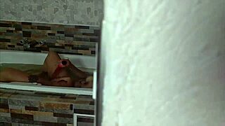 dana barzagli and luna caught on hidden cam in jacuzzi. their roommate spies on every move!