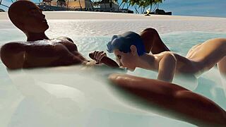 teen white girl busted getting pounded by black guy on nudist beach