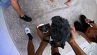 3 on 1 Behind the Scenes with Lika Clarke in Hardcore Anal Foursome and Double Penetration Action