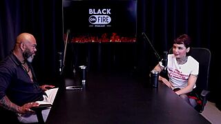 Specific Vampire Fan Annie Clementine Records with Couples, Faces Soft Performance in Sheer Red