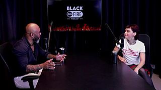 Specific Vampire Fan Annie Clementine Records with Couples, Faces Soft Performance in Sheer Red