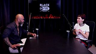 Specific Vampire Fan Annie Clementine Records with Couples, Faces Soft Performance in Sheer Red