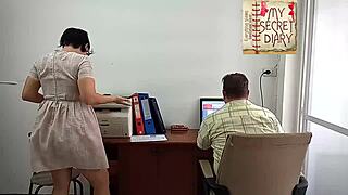 Office Domination Boss Drills Secretary in Pussy and Mouth Blowjob.
