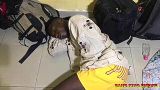 Caught by husband in one-room apartment fucking brother's big cock on wet pussy