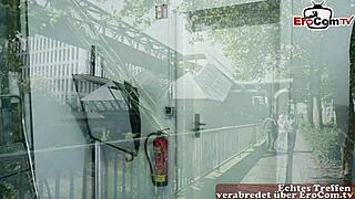 Straßen flirt - deutsche blonde teen abgeschleppt für anal dreier