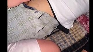 Mexican busty stepmom seduces student stepson watching TV in his room