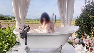 Taking a bath in the middle of a rice field, wanna join me?