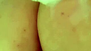 british girl bathes solo in shower pov