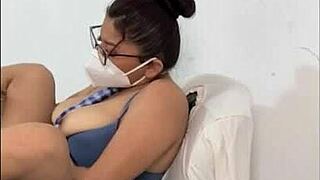 60-year-old mature stepmother wears her student uniform wants to make me have sex in her uniform a fetish