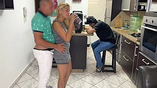 I Lent My Girlfriend to My Friend for Dancing but He Rubbed His Cock on Her