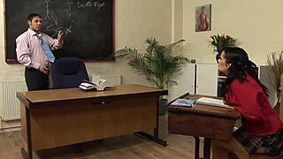 Hey, wanna see student Tanya Cox banging her teacher for a hot cumshot?