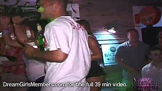 College Girls Rip Shirts Off for Cash at Night Club