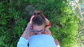 petite girl lost in nature screams for help but sucks cock good 😲