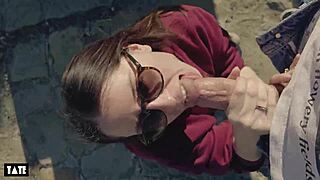 Amateur Whore Craves Cock For Outdoor Deepthroat With Random Stranger