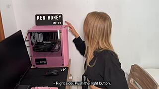 i tease you on camera with blonde teen panties and thong in outdoor pov