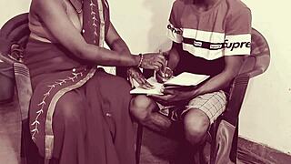 Young Indian professor educates her student about love making using the Kama Sutra
