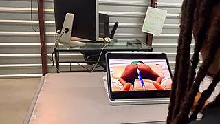 Student sucks big cock in class!