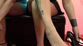 Me and my friends threw a foot worship party