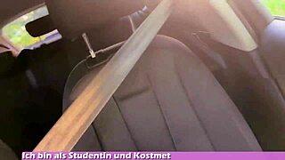 German student squirts hard in car during failed public userdate