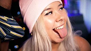 i can't believe how this cute blonde teases me with her skills on cam, getting that small cock so hard for her tight body