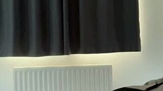 Horny British Girl Plays Solo with Toy on Webcam