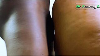 Ebony Patient Sucks Doctor’s Big Cock in Hospital Exam Room