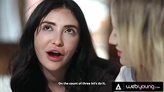 teen couple jane wilde & melody marks turn cheating game into wild threesome with pretty jazmin luv