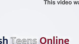 18-Year-Old Student Nurse Cums in Lingerie