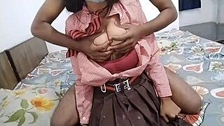 First time sex with an Indian schoolgirl in the dorm room