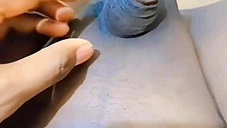 limp clitty rubbing turns into wild student masturbation on bed fantasy.