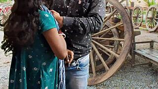 i invited bharti bhabhi to the party, and we ended up fucking in costumes, her big clit gaping after