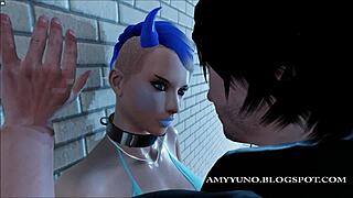 i watch the blue submissive ice girl get pounded in 3d dating world