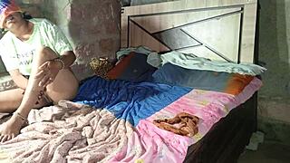 First time homemade video of hot Indian wife's bathroom sex