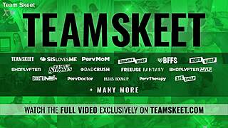 Strict coach pushes his teen 18+ students to oral sex and cum in mouth stretching 😈