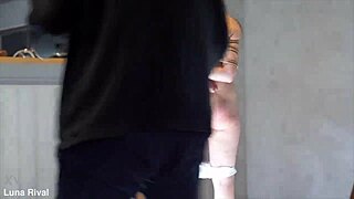 luna rival says, 'bend me over for this bdsm anal fucking session.'