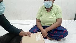 female student seduces teacher with big natural tits in homemade scene