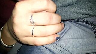 18 Year Old Teen Sucks Cock and Gets Sticky Cumshot.